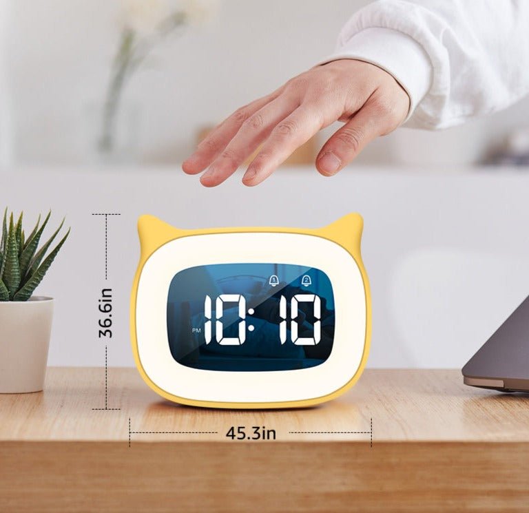 Réveil enfant multifonction chat