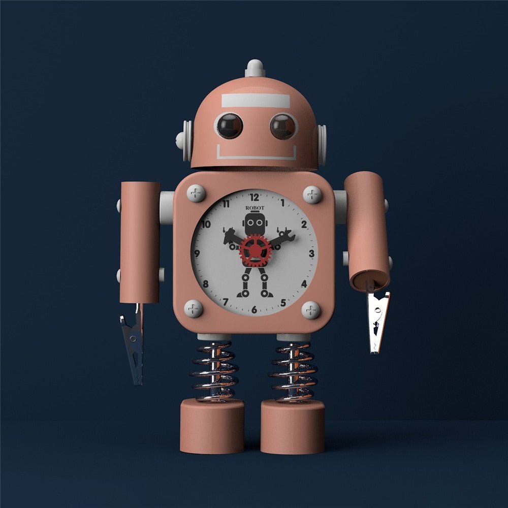 Réveil enfant robot avec pinces