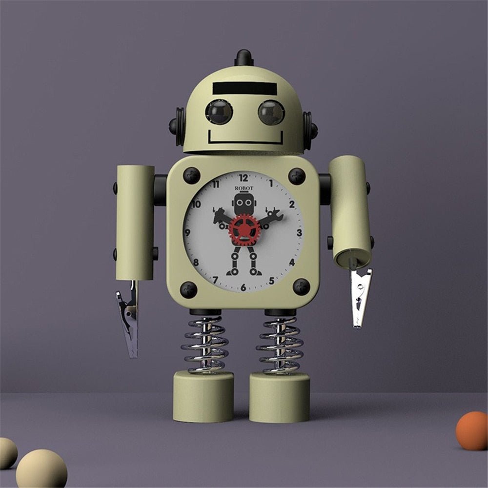 Réveil enfant robot avec pinces