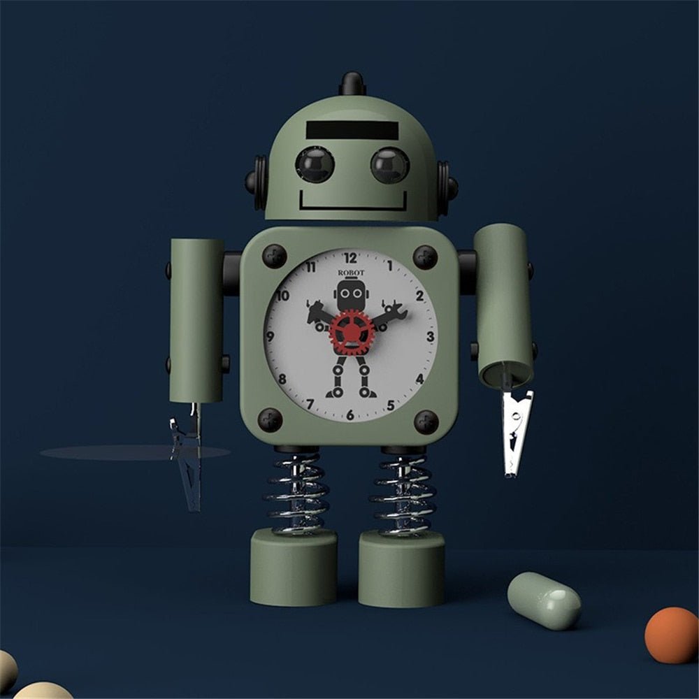 Réveil enfant robot avec pinces