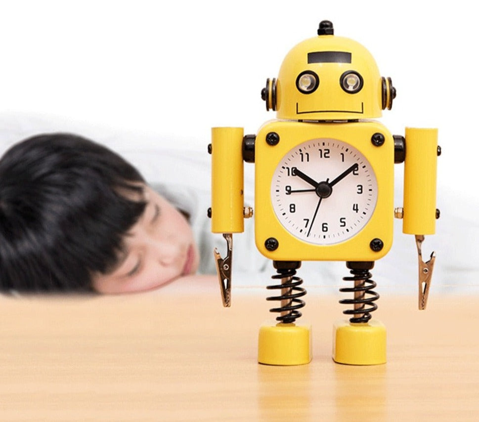 Réveil enfant robot avec pinces