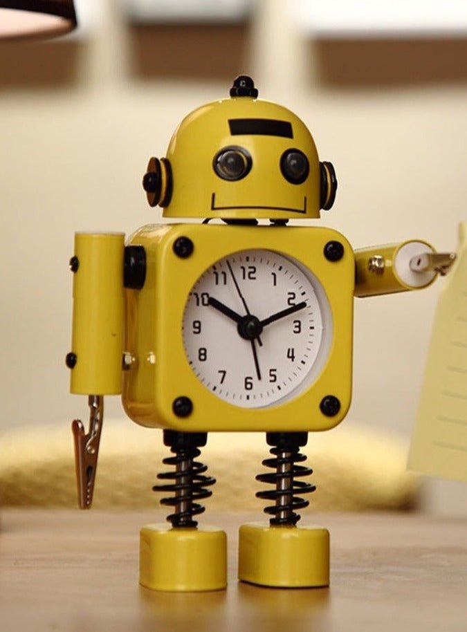 Réveil enfant robot avec pinces