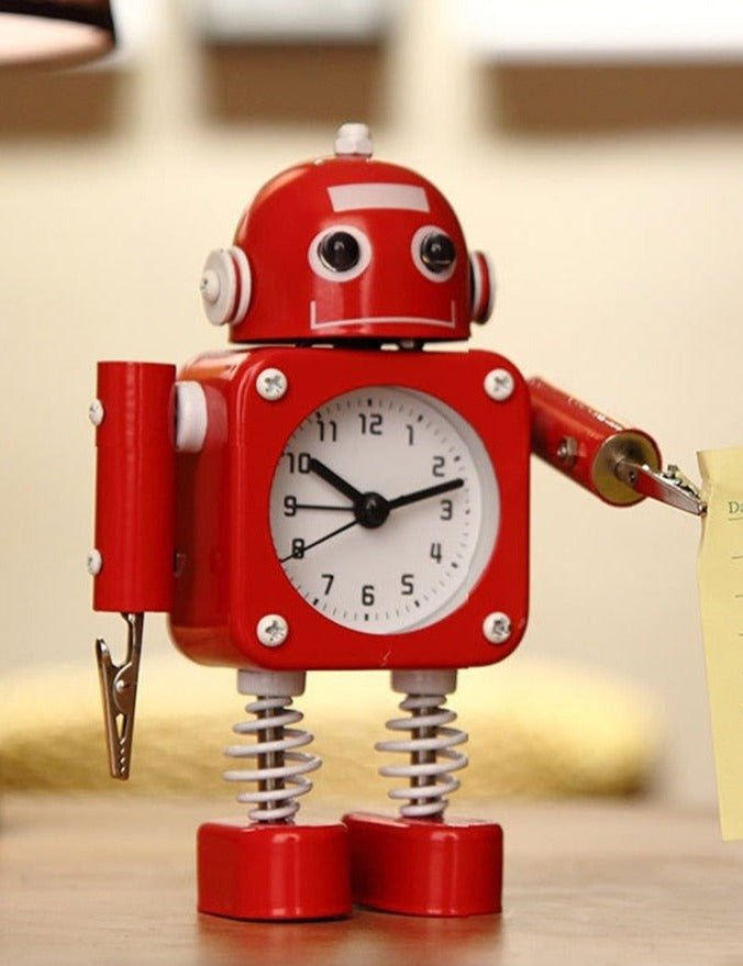 Réveil enfant robot avec pinces