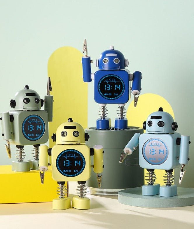 Réveil enfant robot digital avec température