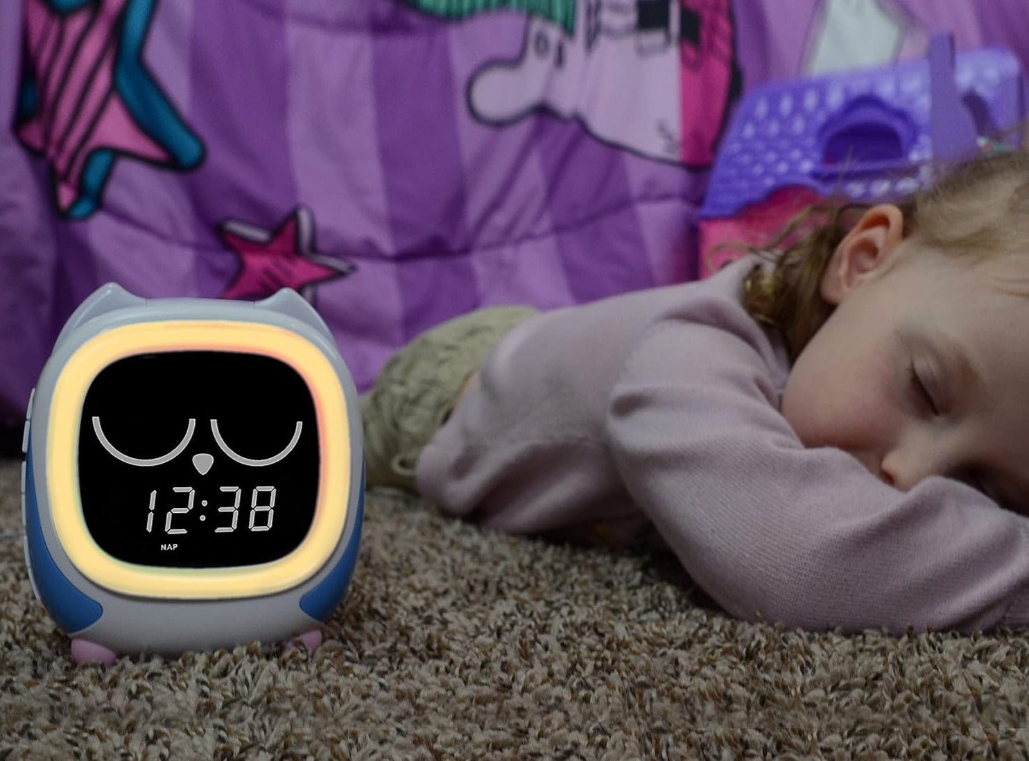 Réveil enfant veilleuse hiboux