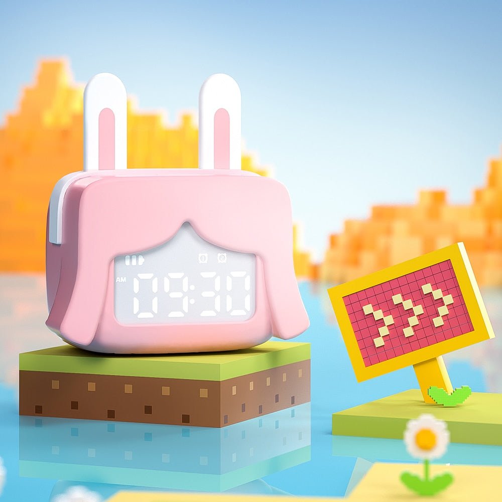 Réveil enfant veilleuse lapin