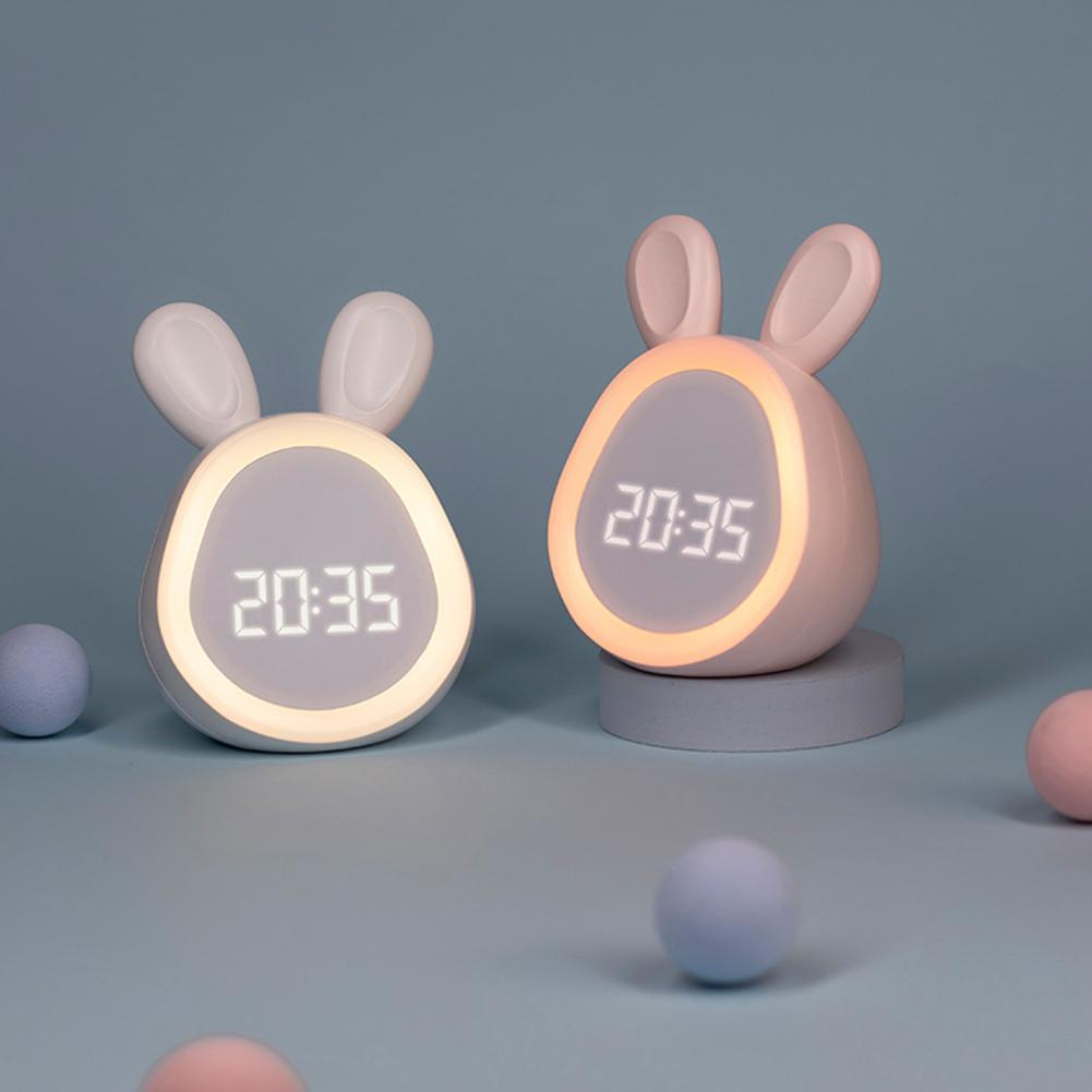 Réveil lapin veilleuse