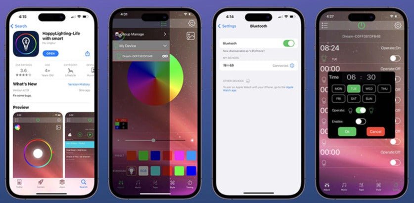 Réveil lumineux 5-en-1