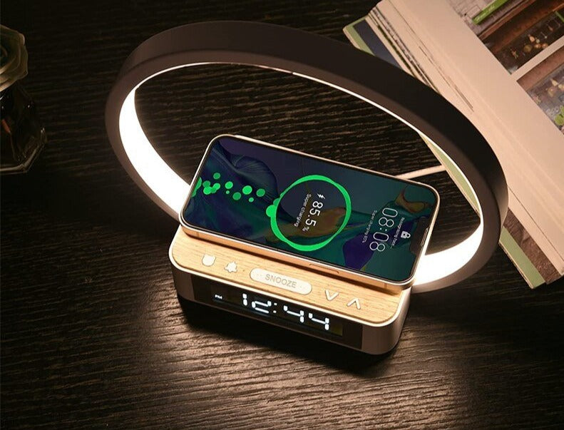 Réveil lumineux chargeur sans fil