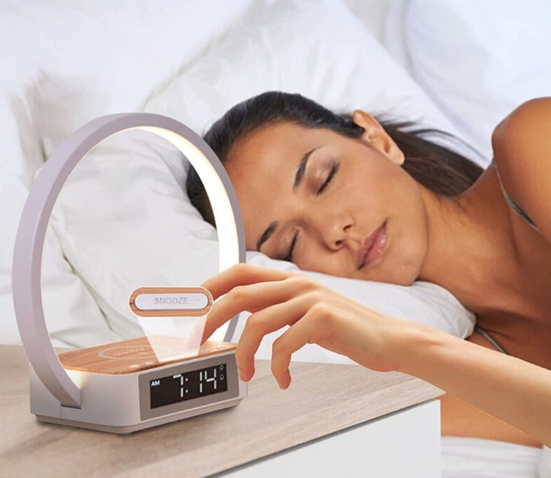 Réveil lumineux chargeur sans fil