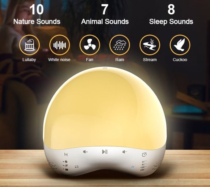 Réveil lumineux connecté avec bruits ambiants
