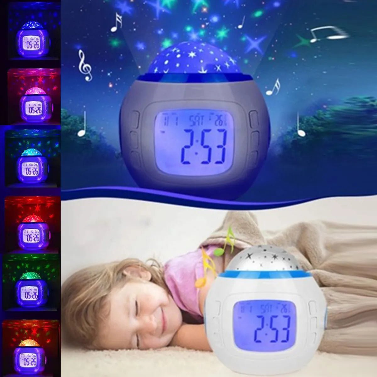 Réveil lumineux musical pour enfant