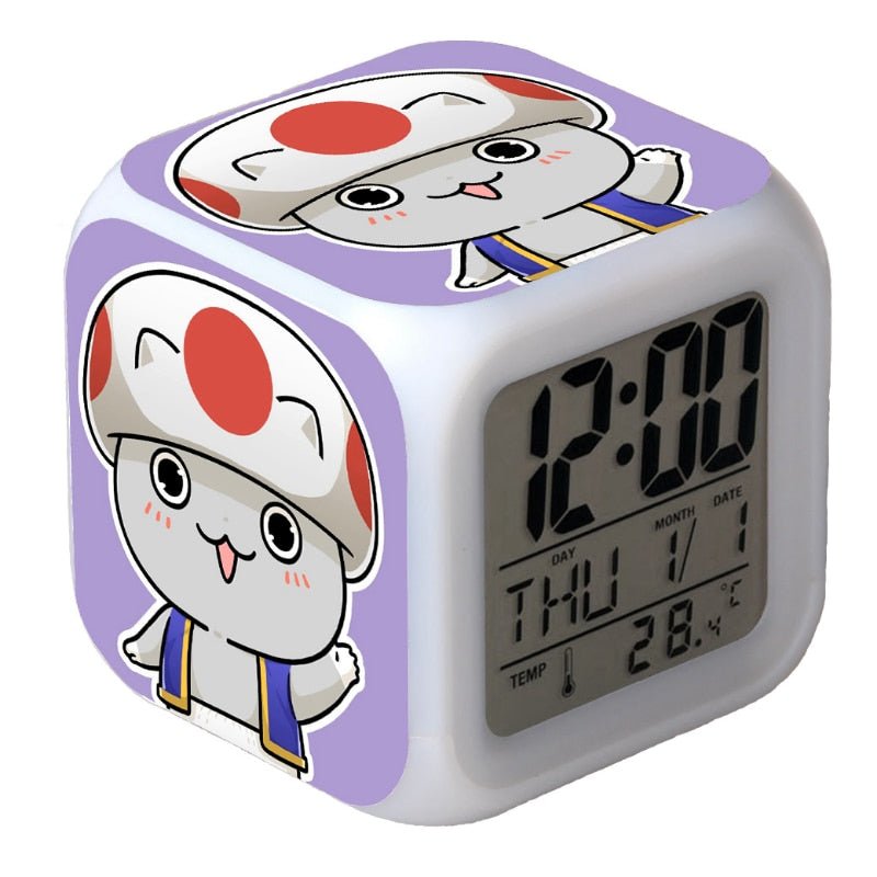 Réveil Mario veilleuse pour chambre d'enfant