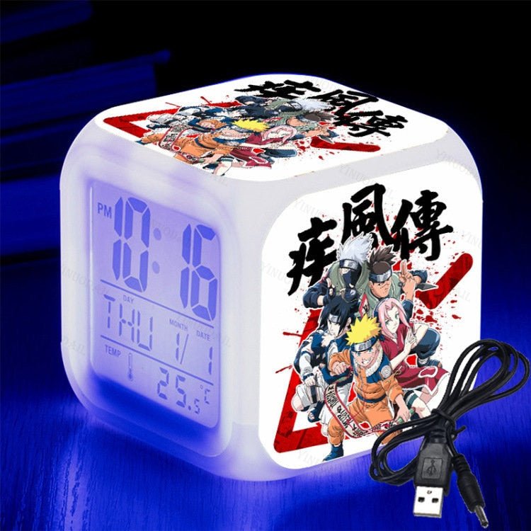 Réveil Naruto veilleuse pour chambre d'enfant