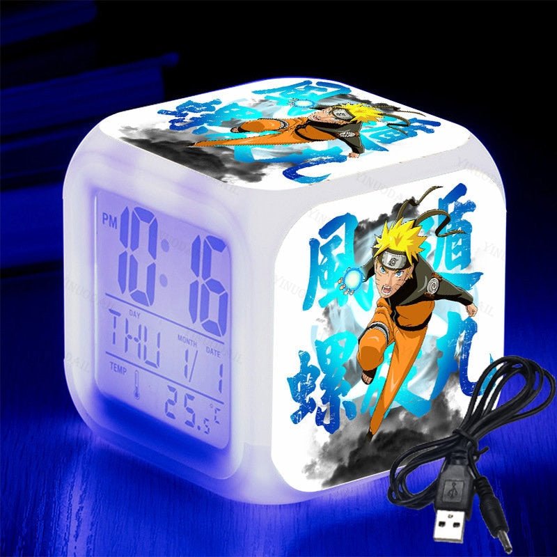 Réveil Naruto veilleuse pour chambre d'enfant