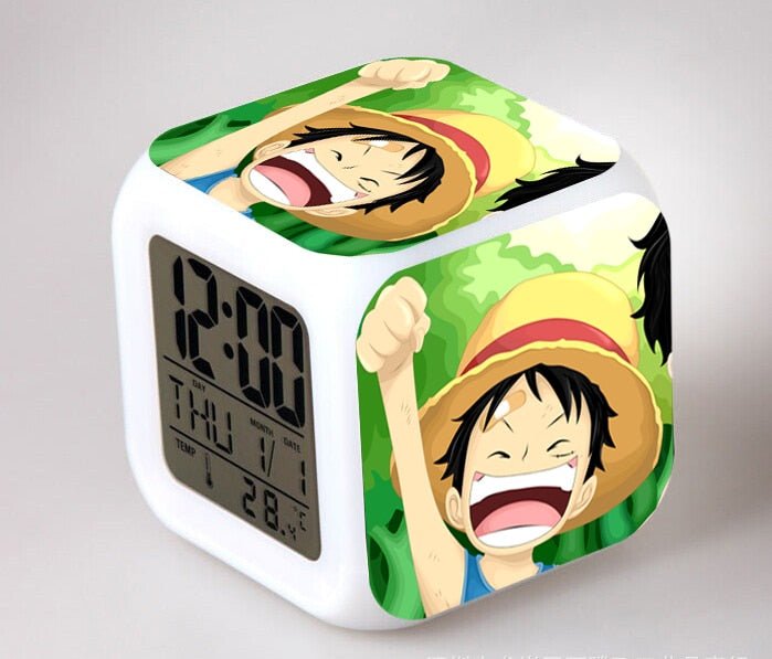 Réveil One Piece veilleuse pour chambre d'enfant