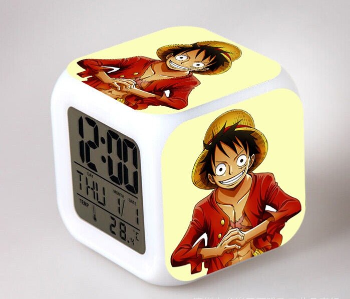 Réveil One Piece veilleuse pour chambre d'enfant