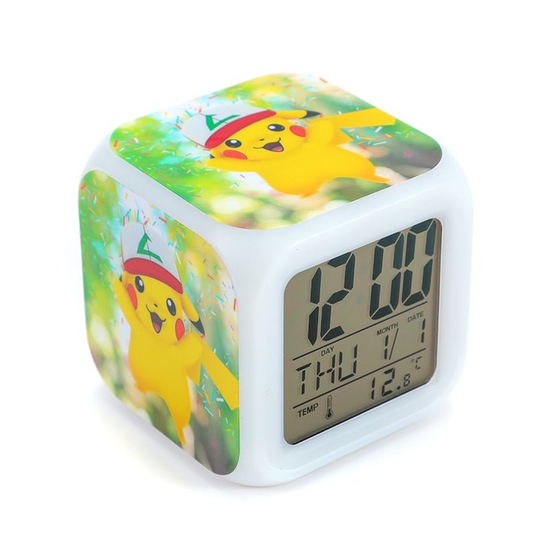 Réveil pour enfant Pokemon en cube - reveille-moi