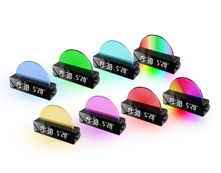 Réveil simulateur d'aube veilleuse multicolore