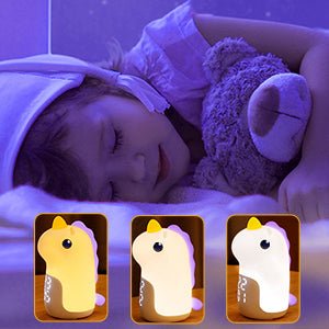 Réveil veilleuse licorne