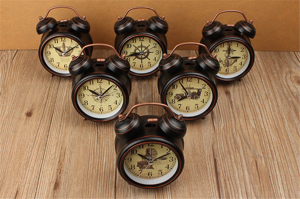 Réveil vintage analogique couronne